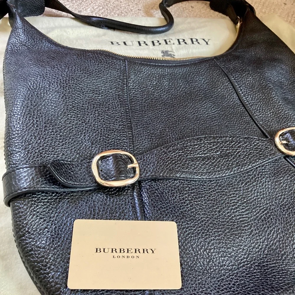Burberry pebbled leather hobo medium-large - Picture 3 of 11
